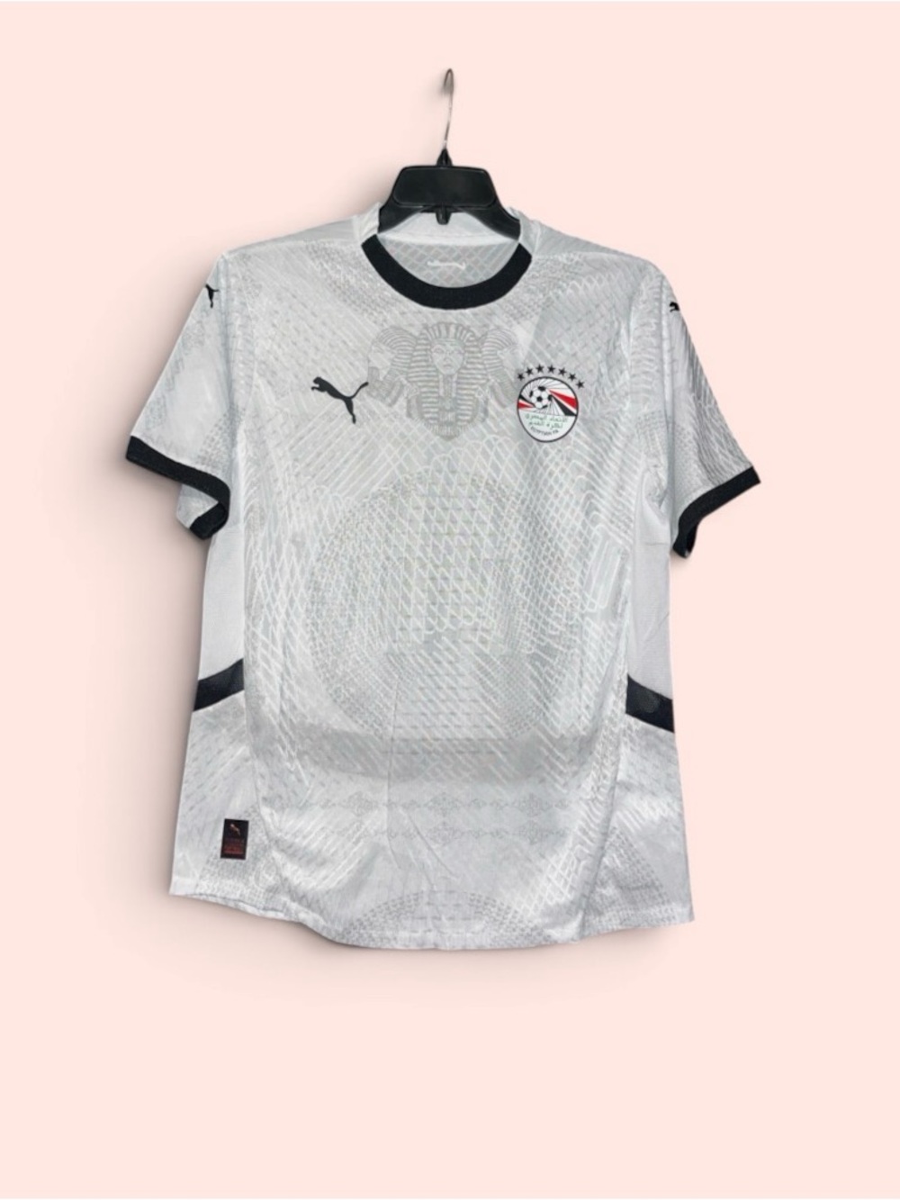Puma Men’s White Jersey with Black Trim - Egypt Badge